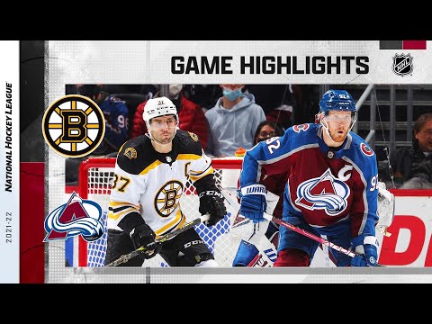Bruins @ Avalanche 1/26/22 | NHL Highlights