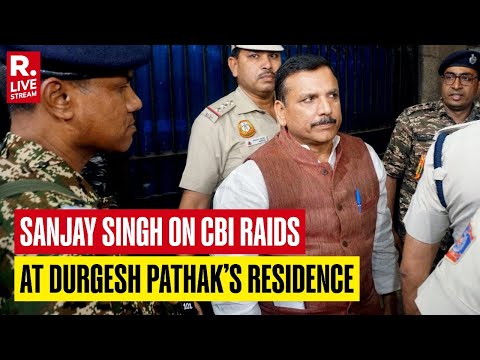 Sanjay Singh LIVE: MP On CBI Raids At Aam Aadmi Party Leader Durgesh Pathak’s Residence