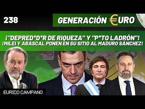 ¡DEPRED*D*R de riqueza y p*to ladrón! ¡Milei y Abascal ponen en su sitio al maduro Sánchez!