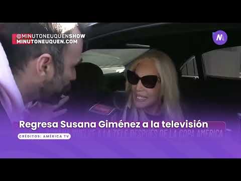 Regresa Susana Giménez a la televisión- Minuto Neuquén Show