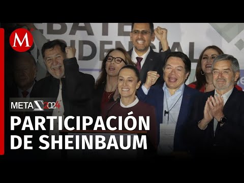 Claudia Sheinbaum en el segundo debate presidencial, cobertura detallada en los Estudios Churubusco