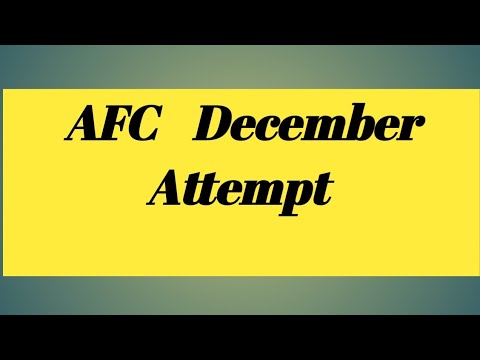 AFC December Attempt examination fee date