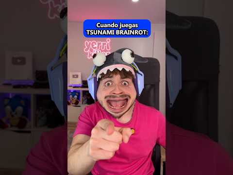 Cuando juegas Escapa de Tsunami BrainRot🌊⚠️#comedia