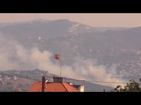 Smoke rises in south Lebanon amid Israeli shelling across the border