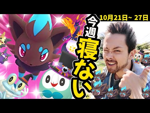 色違いゾロア確率アップウィーク！！！！新コスチュームとキョダイマックス実装！！！俺は寝ない！！！😂【ポケモンGO】