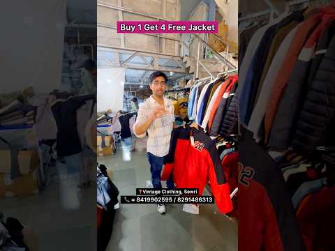 Buy 1 Get 4 Free Winter 🧥Jacket🔥#Retail #Mensfashion #Surplus #Wintercloths #Mumbaimarket #Godown
