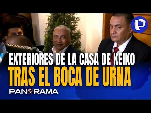 Exteriores de la casa de Keiko Fujimori tras aparecer primera en boca de urna