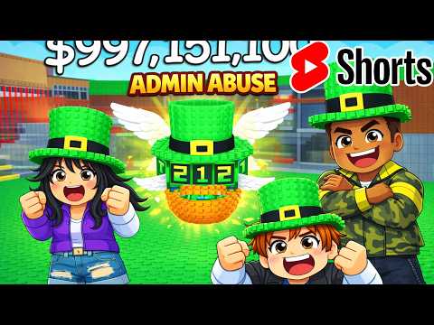 🍀SHORTS - JUGANDO ADMIN ABUSE 🍀 SUERTE X 9999🍀 OBBY ROBLOX