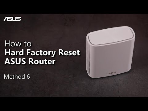 How to Hard Factory Reset ASUS Router?  (Method 6)  | ASUS SUPPORT