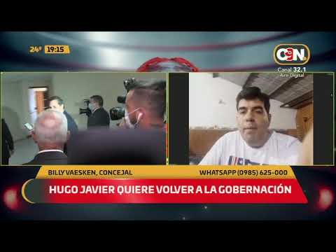 Hugo Javier quiere volver a la Gobernación