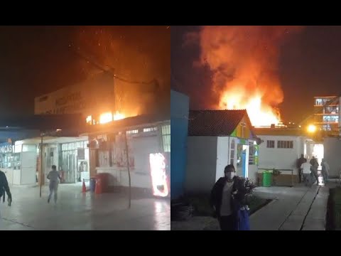 Incendio de consideración se registra en el hospital de Puente Piedra