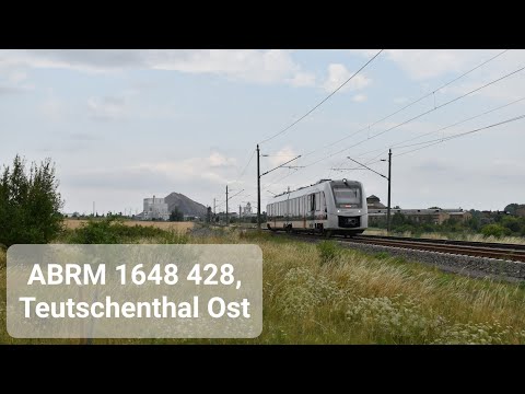 4K | ABRM 1648 428 komt door Teutschenthal Ost als LM richting Halle(Saale)!