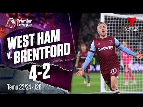 Highlights & Goles: West Ham v. Brentford 4-2 | Premier League | Telemundo Deportes