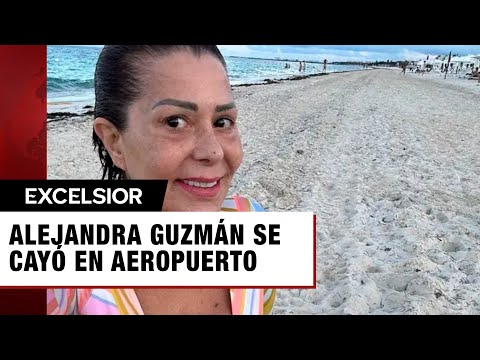 Alejandra Guzmán revela por qué se cayó en aeropuerto