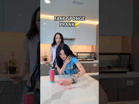 FAKE SPONGE PRANK 🧽#elsarca #tiktok