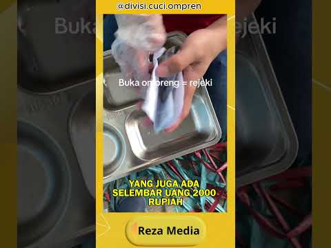 semangat banget abang pencuci ompreng