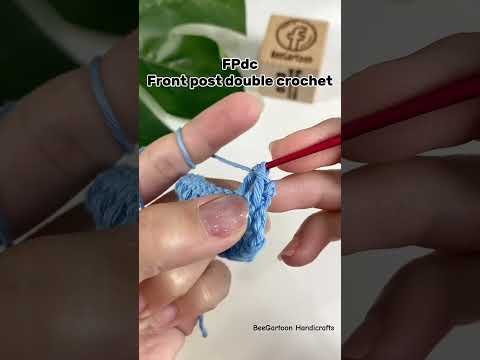 Front post double crochet, FPdc #crochet #crochetcrosai #diy #amigurumi #knittig #handmade