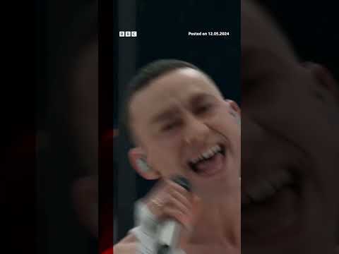 Eurovision UK entry Olly Alexander performs Dizzy. #Eurovision #BBCNews