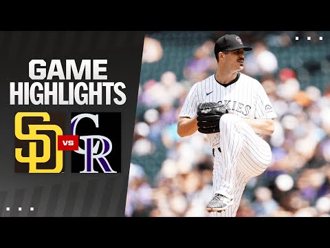 Padres vs. Rockies Game Highlights (4/25/24) | MLB Highlights