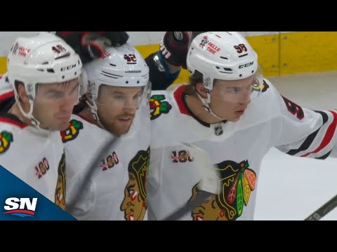 Blackhawks Connor Bedard Wires One-Timer For First Goal Of Season