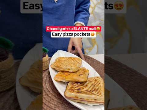 Chandigarh Aaye The Elante Mall Dhoondhne 😂| Easy Pizza Pockets 🍕#pizza #cheese #<strong>recipe</strong> #<strong>cooking</strong>