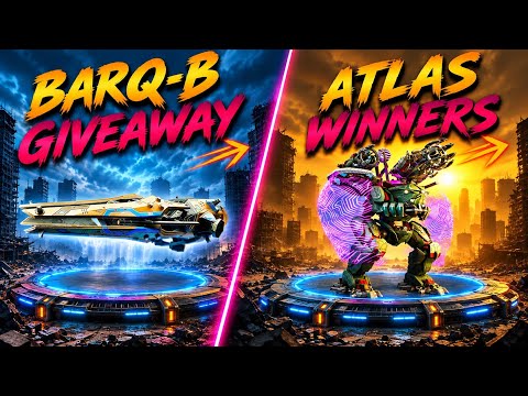 Giveaway 7 x  BARQ-B titan weapons + ATLAS Winners announcement | War Robots [WR]