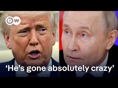 Trump calls Putin 'crazy' after massive Russian drone strike on Ukraine | DW News