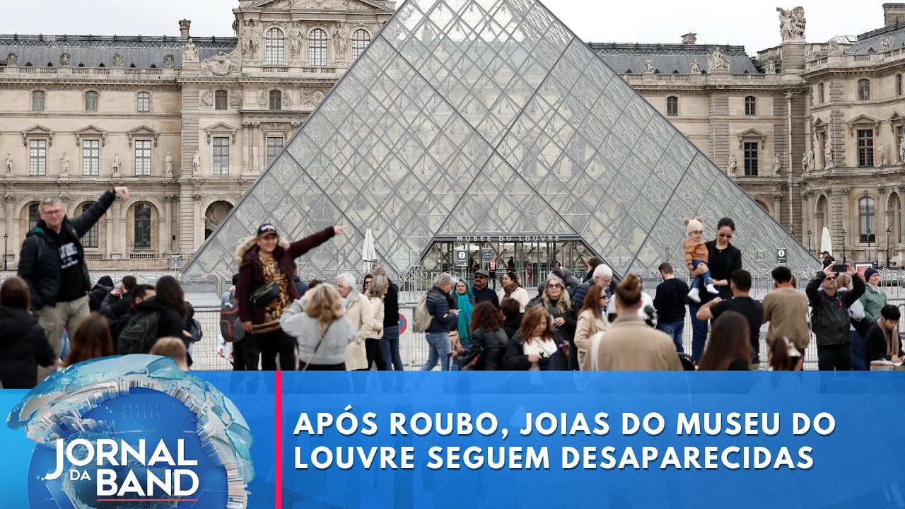 Após roubo, joias do Museu do Louvre seguem desaparecidas | Jornal da Band