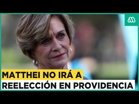 Matthei afirma que no irá a reelección por Providencia: El próximo año me tocarán nuevos desafíos