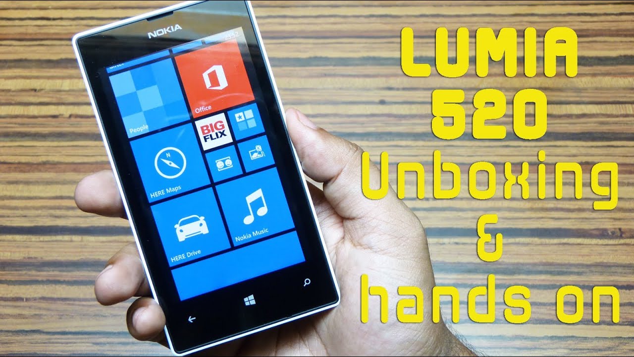 Nokia LUMIA 520 Unboxing & Hands on Review by Gadgets Portal - YouTube