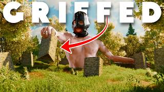 YouTube thumbnail for JKG's video titled 'Walling Off Salty Players Until They RAGEQUIT - Rust Trolling'