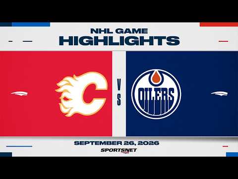 NHL Pre-시즌 하이라이트 | 플레임스 대 오일러스 - 2026년 9월 27일