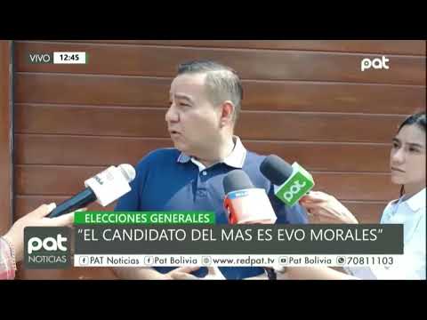 Anyelo Céspedes confirma que el candidato del MAS es Evo Morales