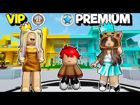 FAMILIA VIP VS FAMILIA PREMIUM en BROOKHAVEN ROBLOX