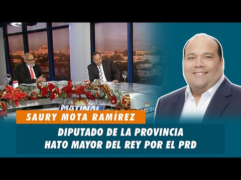 Saury Mota Ramírez, Diputado de la provincia Hato Mayor del Rey por el PRD | Matinal