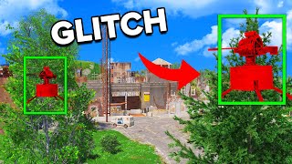 YouTube thumbnail for Enardo's video titled 'I placed HIDDEN turrets around the Outpost - Rust Glitch'