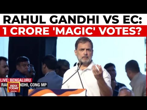Rahul Gandhi in Bengaluru: Alleges '1 Crore Magic Voters' in Maharashtra, Questions Poll Panel's