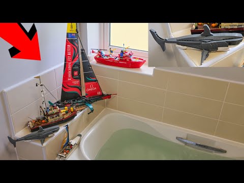 DO LEGO BOATS FLOAT ??? | JAWS EDITION |