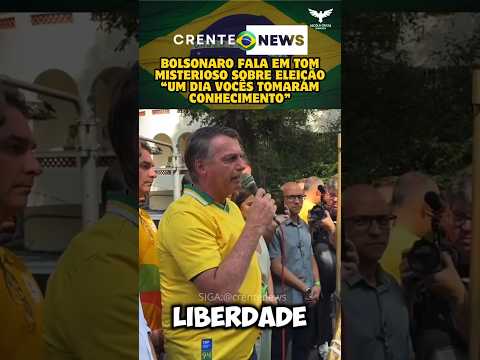 BOLSONARO FALA EM TOM DE MISTÉRIO E DIZ TER DOCUMENTOS SOBRE ELEIÇÃO #bolsonaro #eleições #política