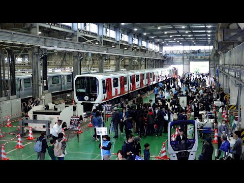 ゆりかもめが開業３０周年イベントで車両基地を公開