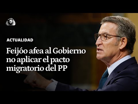 CONGRESO | Feijóo afea al Gobierno no aplicar el plan migratorio del PP y pedir la ayuda de Frontex