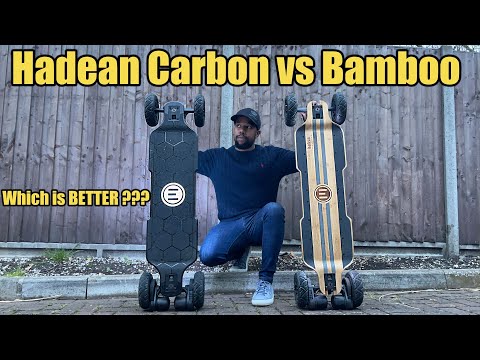 Evolve Hadean Carbon vs Bamboo review - Which electric skateboard is better ?