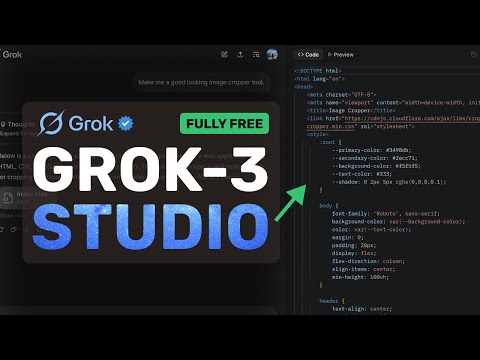 XAI's Grok Studio: RIP Bolt & V0! Grok's NEW & FULLY FREE AI Coder is INSANE!