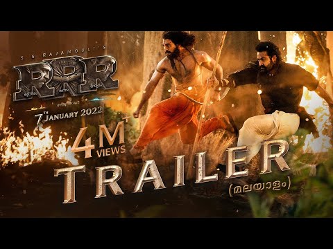 RRR Trailer (Malayalam) - NTR, Ram Charan, Ajay Devgn, Alia Bhatt | SS Rajamouli 
