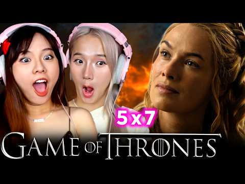 Asian Girls React | Game of Thrones S5 Ep 07 "The Gift" | First Time Watch
