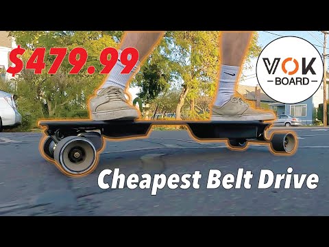 VOK Board Pilot Electric Skateboard Review - CHEAPEST BELT DRIVE BOARD