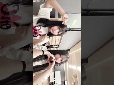 【双子ダンス】レッスン終わりに撮った💜💚 頑張ったよ〜！！#れのれらtv #せいちゅん #れのん #りいこ #shorts