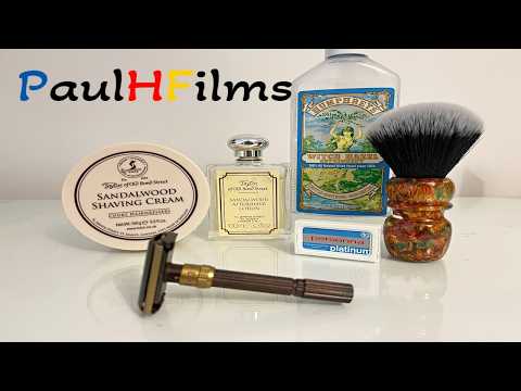 Gillette Slim Adjustable | T.O.B.S. Sandalwood Shaving Cream