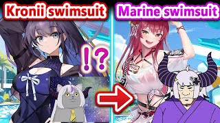 Laplus' Opposite Reaction Broke Marine During Sponsored Stream...