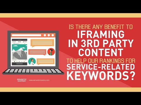 Is There Any Benefits To iFraming In 3rd Party Content To Help Our Rankings For Service Related Keyw